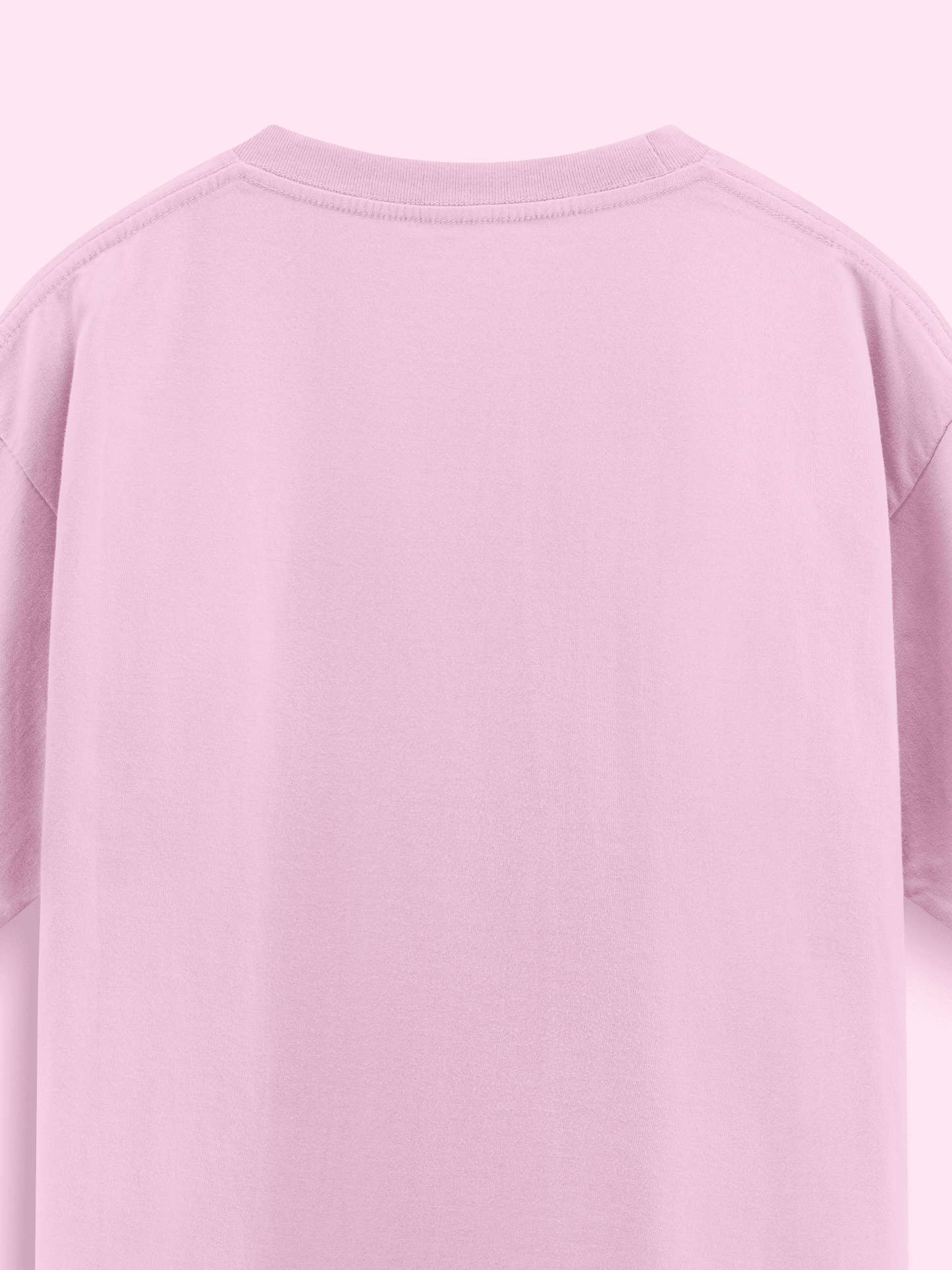 Light pink t-shirt on a light pink background